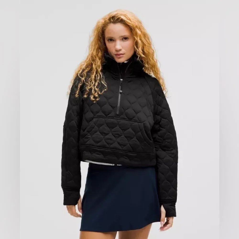 lululemon athletica Black Quilted Sweatshirt pullover
